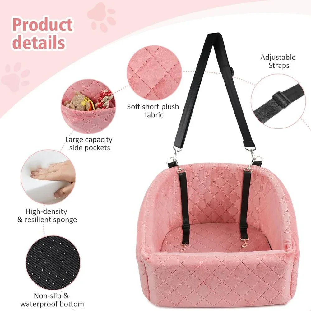 Dog Car Seat for Small Medium Dogs,